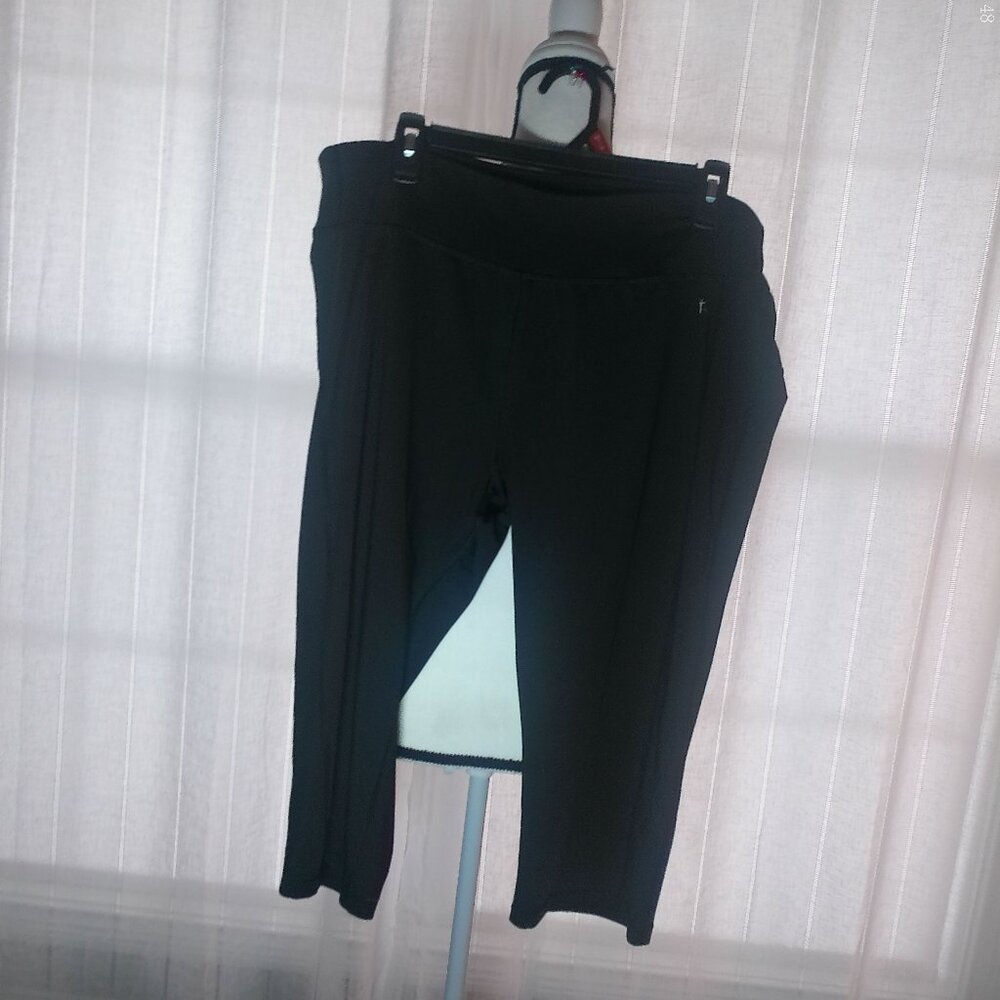 DANCE SKIN NOW Fitted Black Cropped Leggings XXL